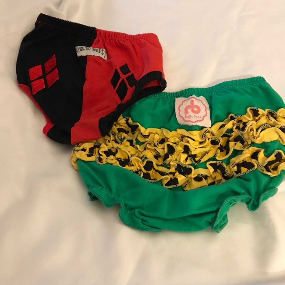Ruffle Buns and Harley Quinn Diaper Covers
